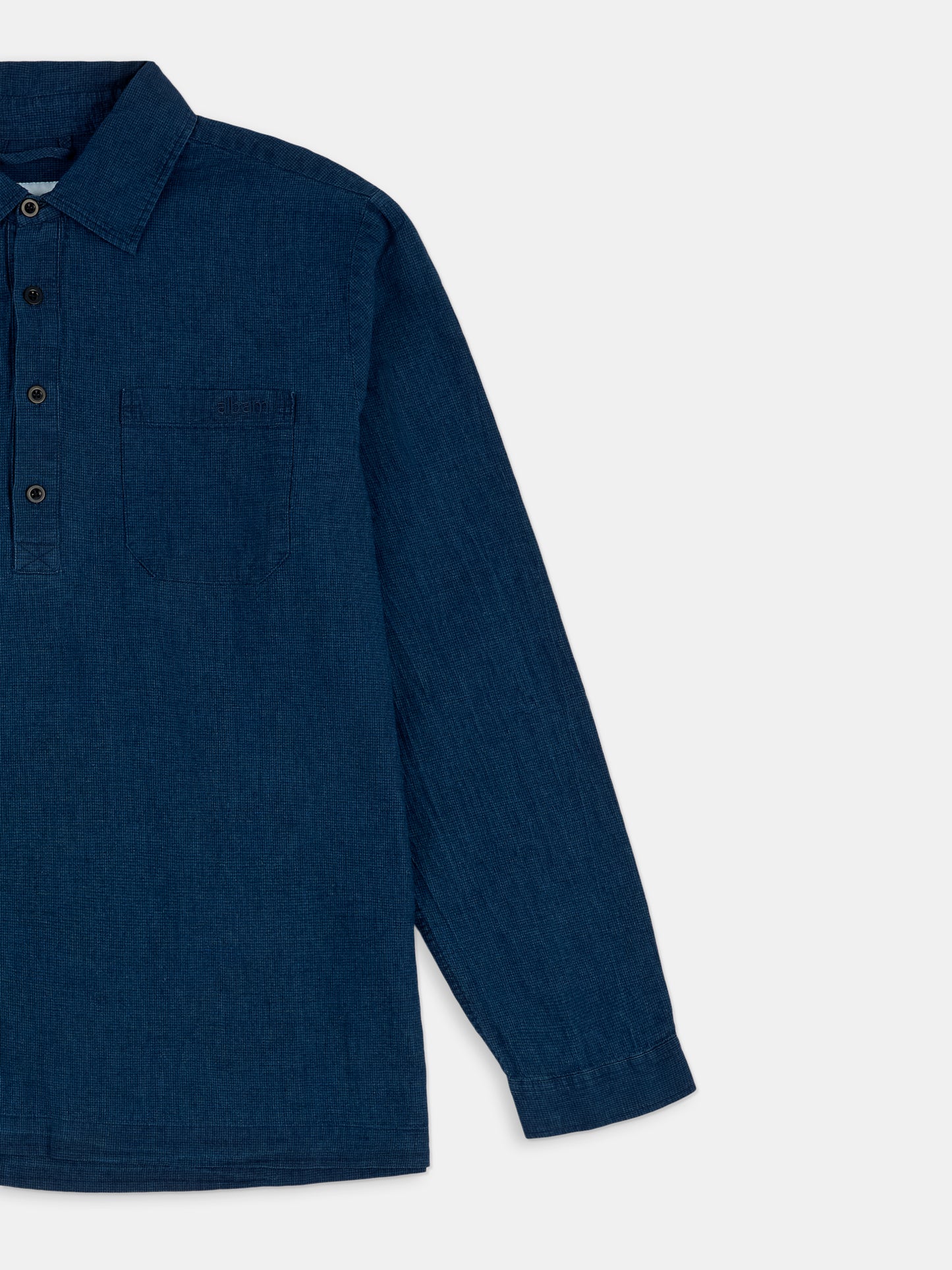 Carpenter Linen Shirt in Dark Navy