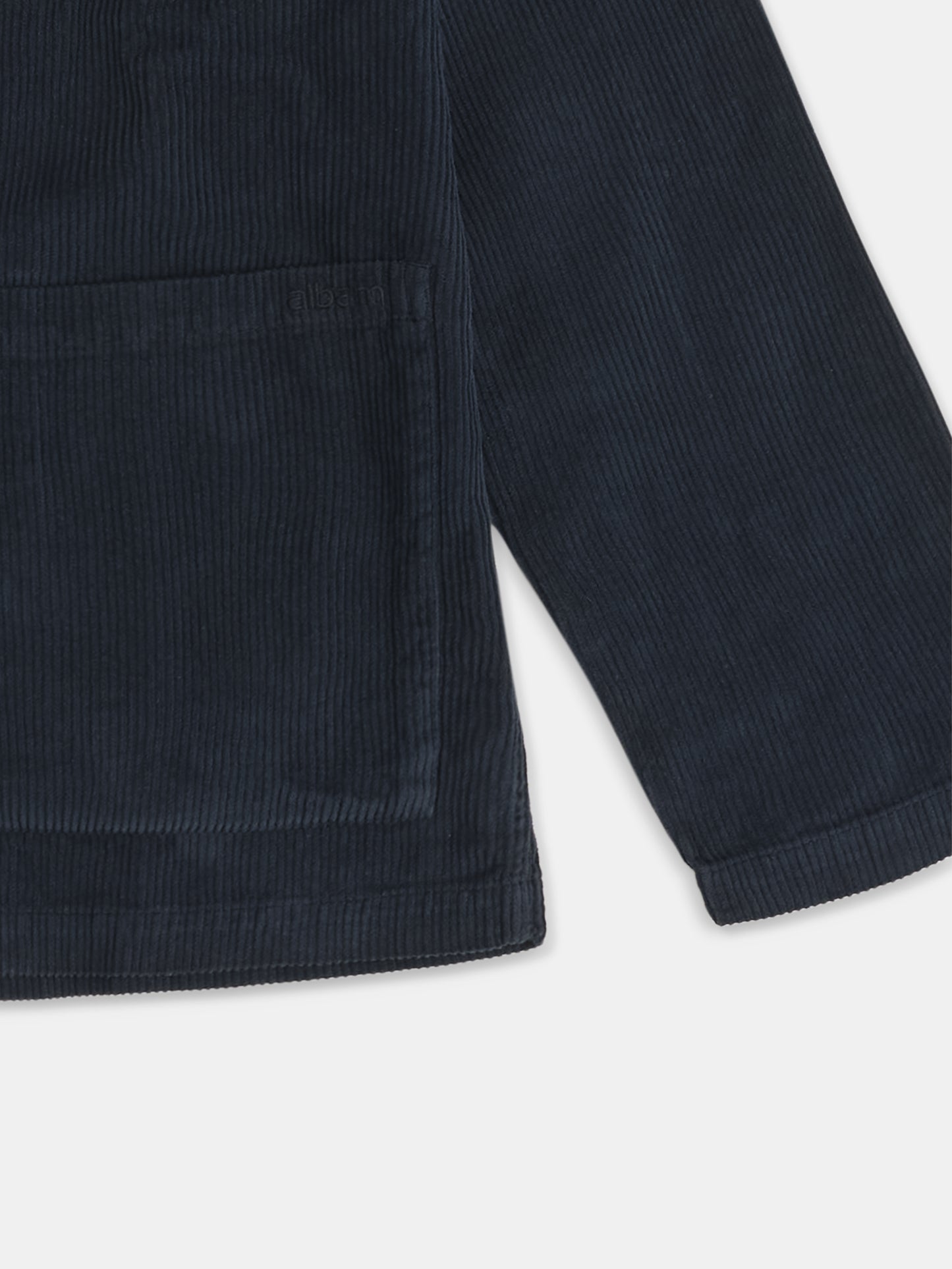 Needlecord Acton Overshirt in Dark Navy