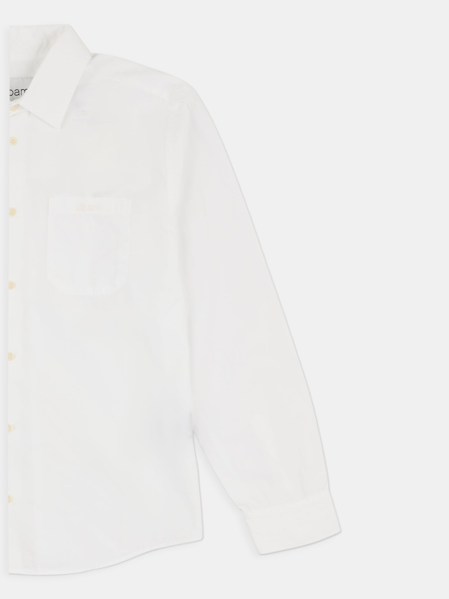 Filey Poplin Shirt in White