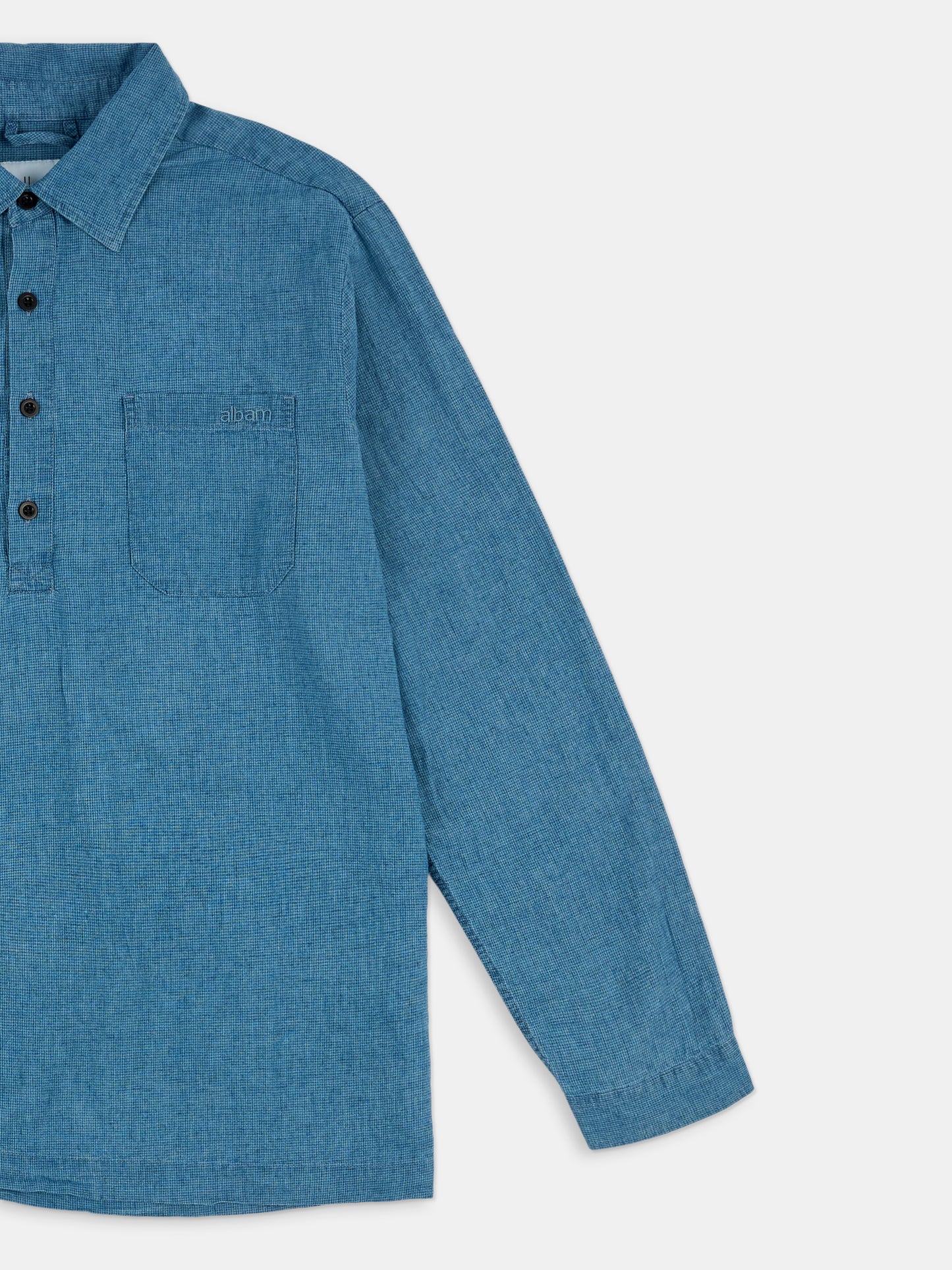 Carpenter Linen Shirt in Blue