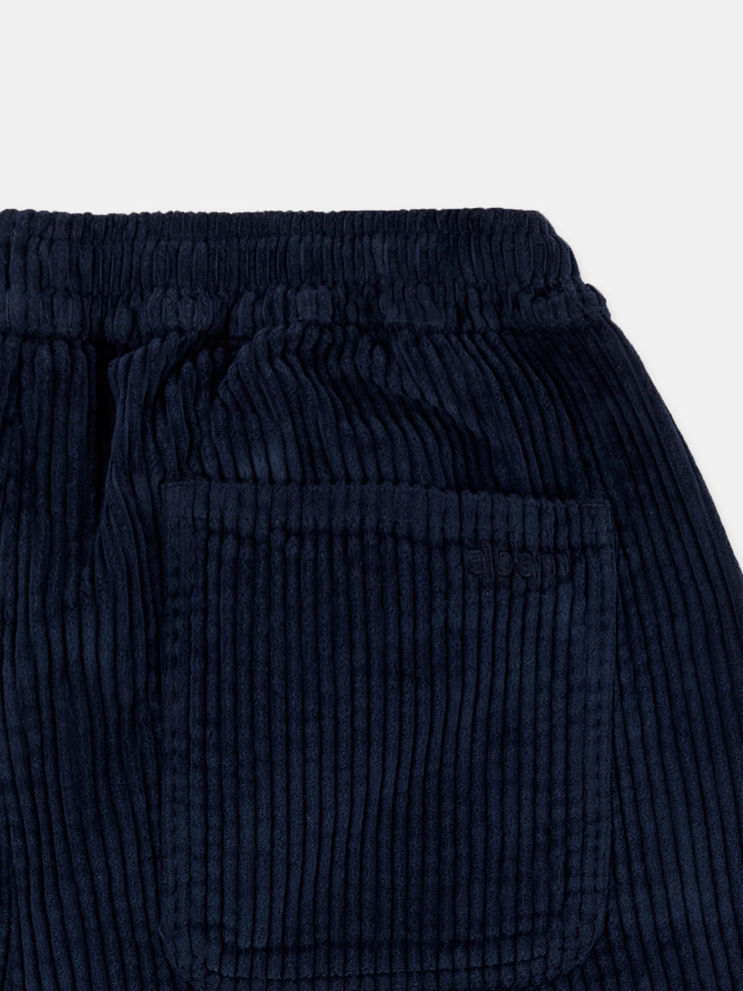 Cord Judd Drawstring Trouser in Dark Navy