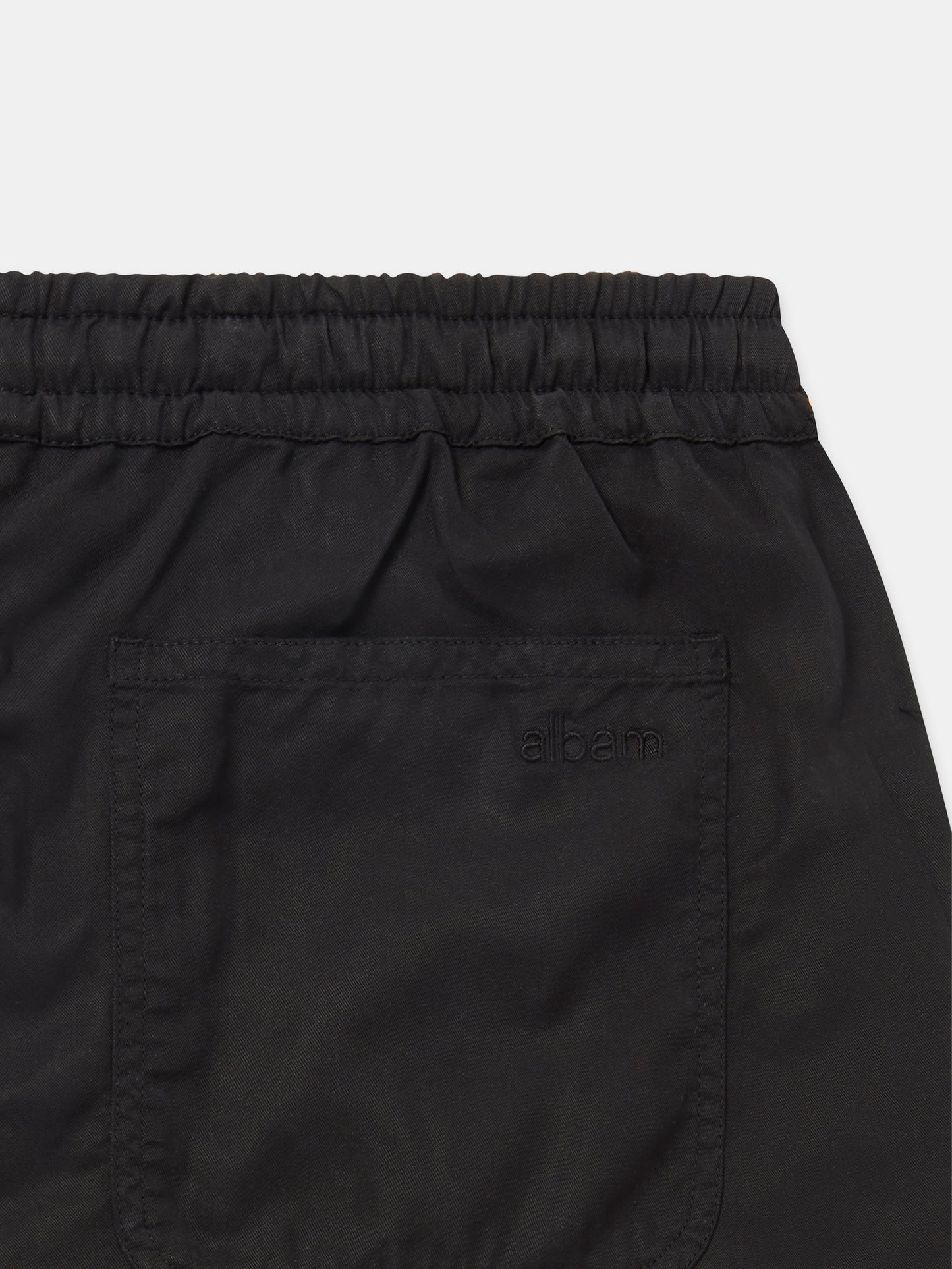 Judd Drawstring Trouser in Black