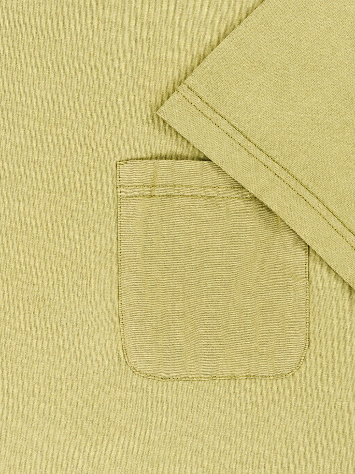 Woven Pocket T-Shirt in Khaki