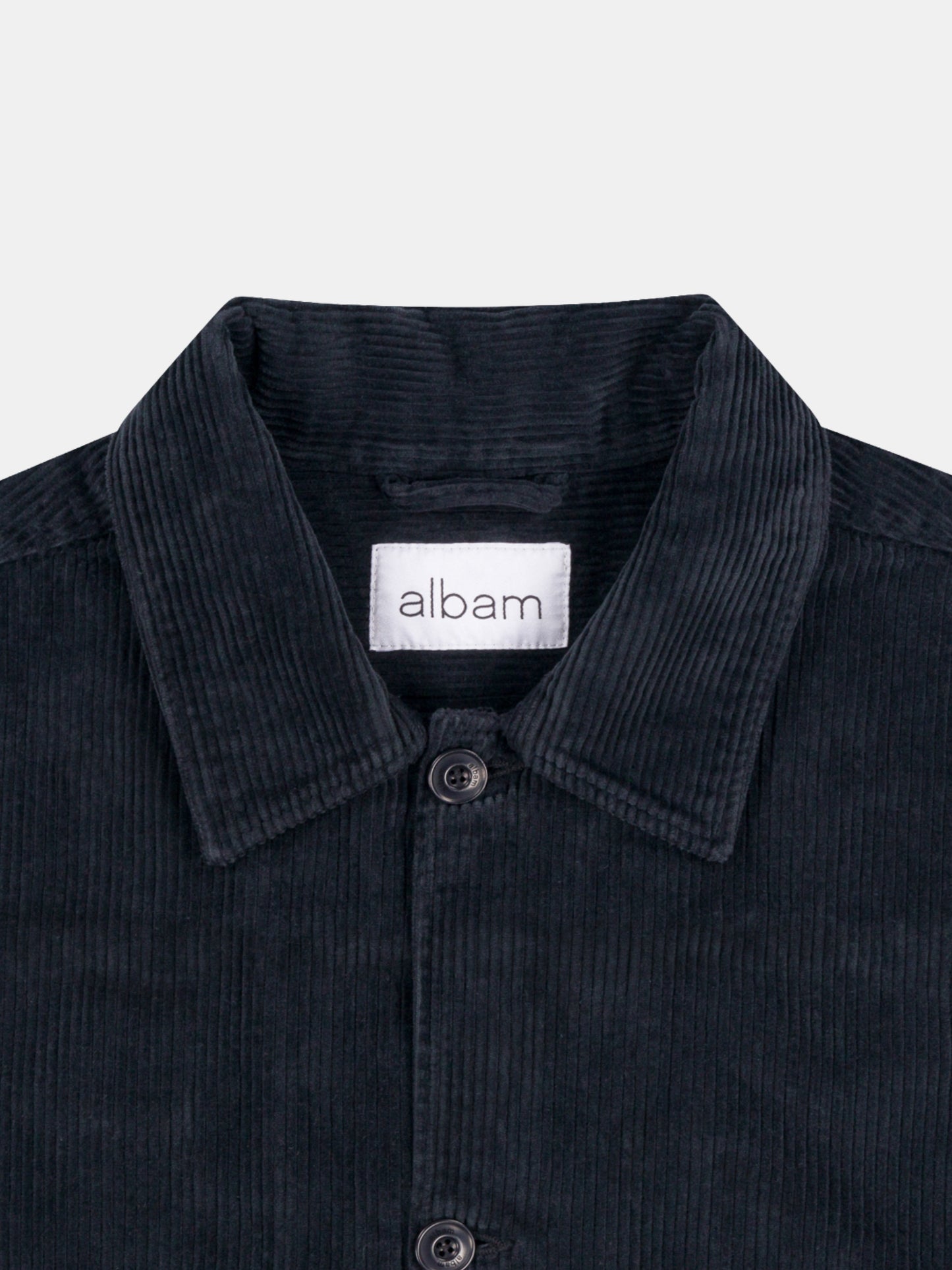 Chore Cord Jacket in Washed Black