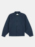 Seersucker Modern Overshirt in Dark Navy