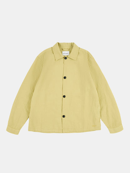Seersucker Modern Overshirt in Vintage Khaki
