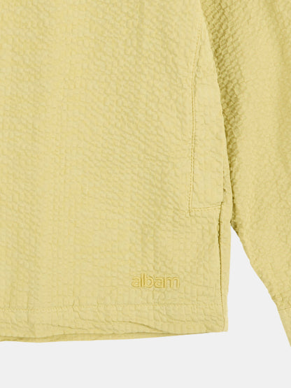 Seersucker Modern Overshirt in Vintage Khaki