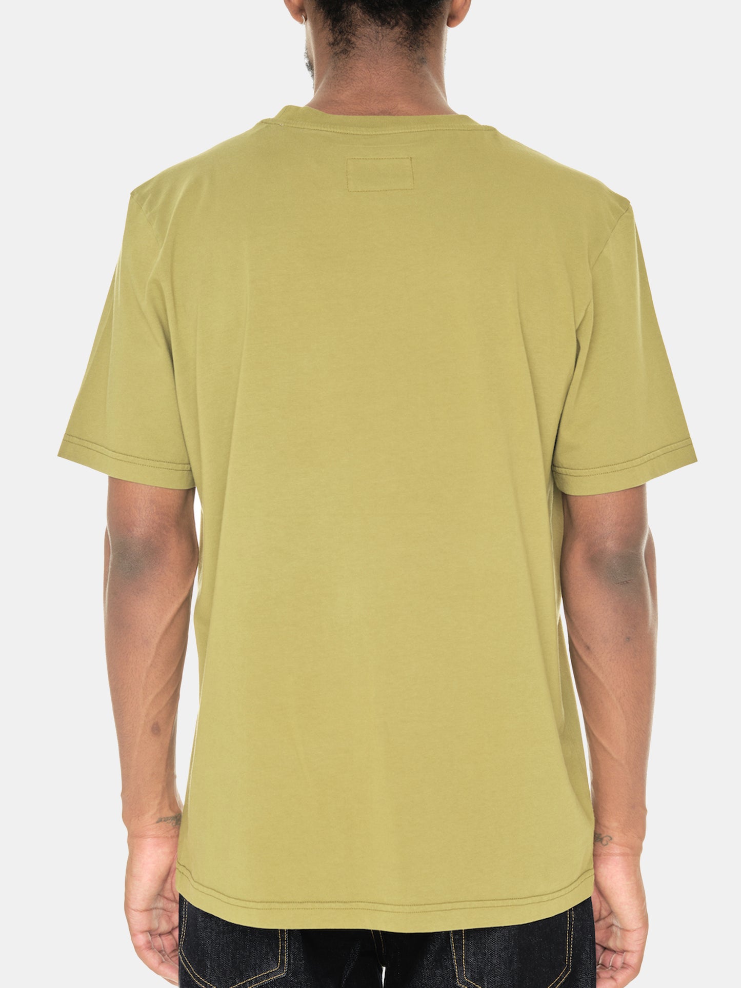 Woven Pocket T-Shirt in Khaki