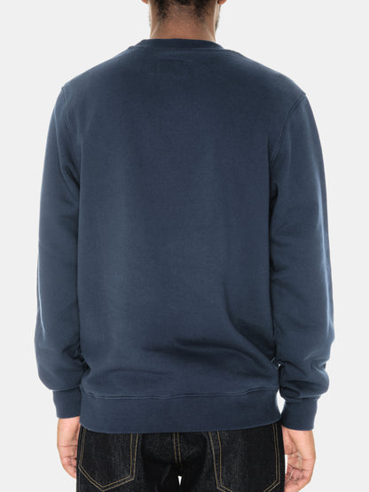 Woven Pocket Sweatshirt in Navy