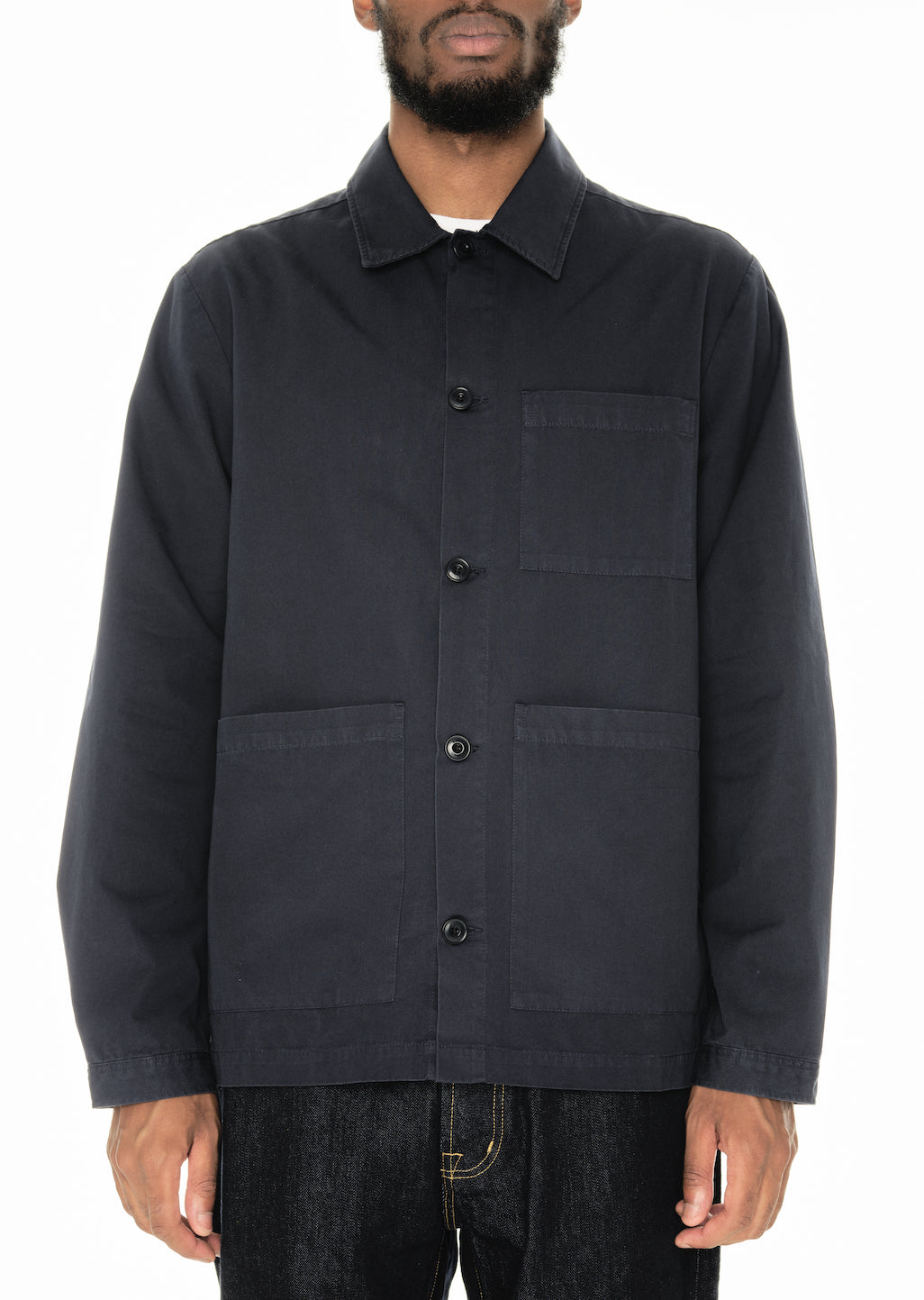 Canvas Work Shirt in Dark Navy