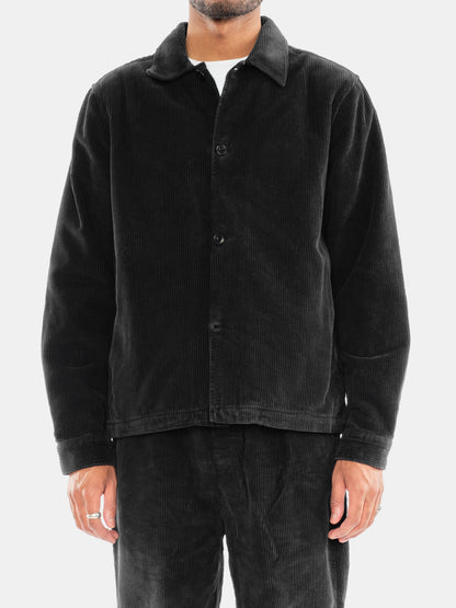 Chore Cord Jacket in Washed Black