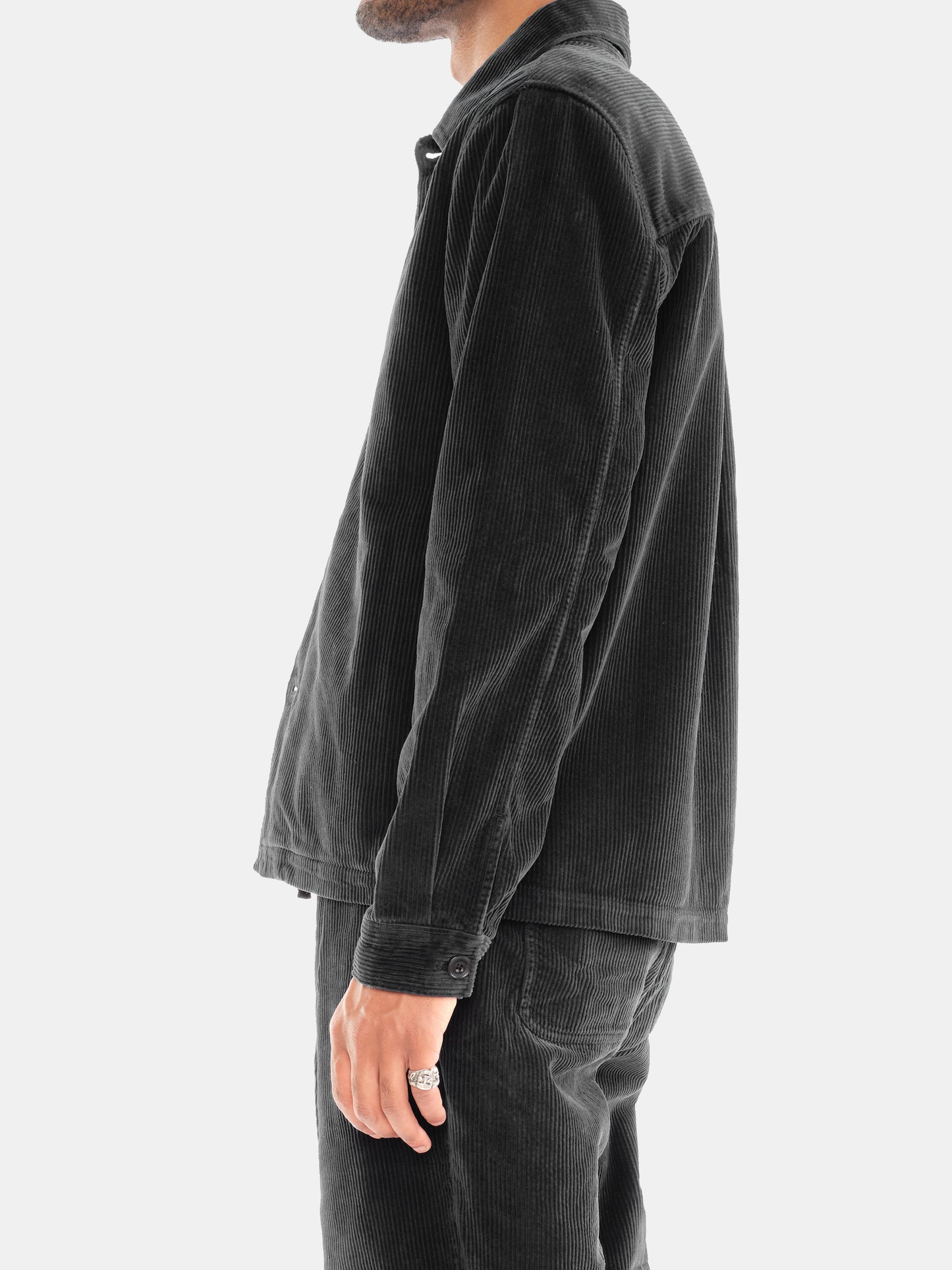 Chore Cord Jacket in Washed Black