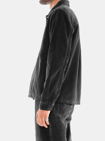 Chore Cord Jacket in Washed Black