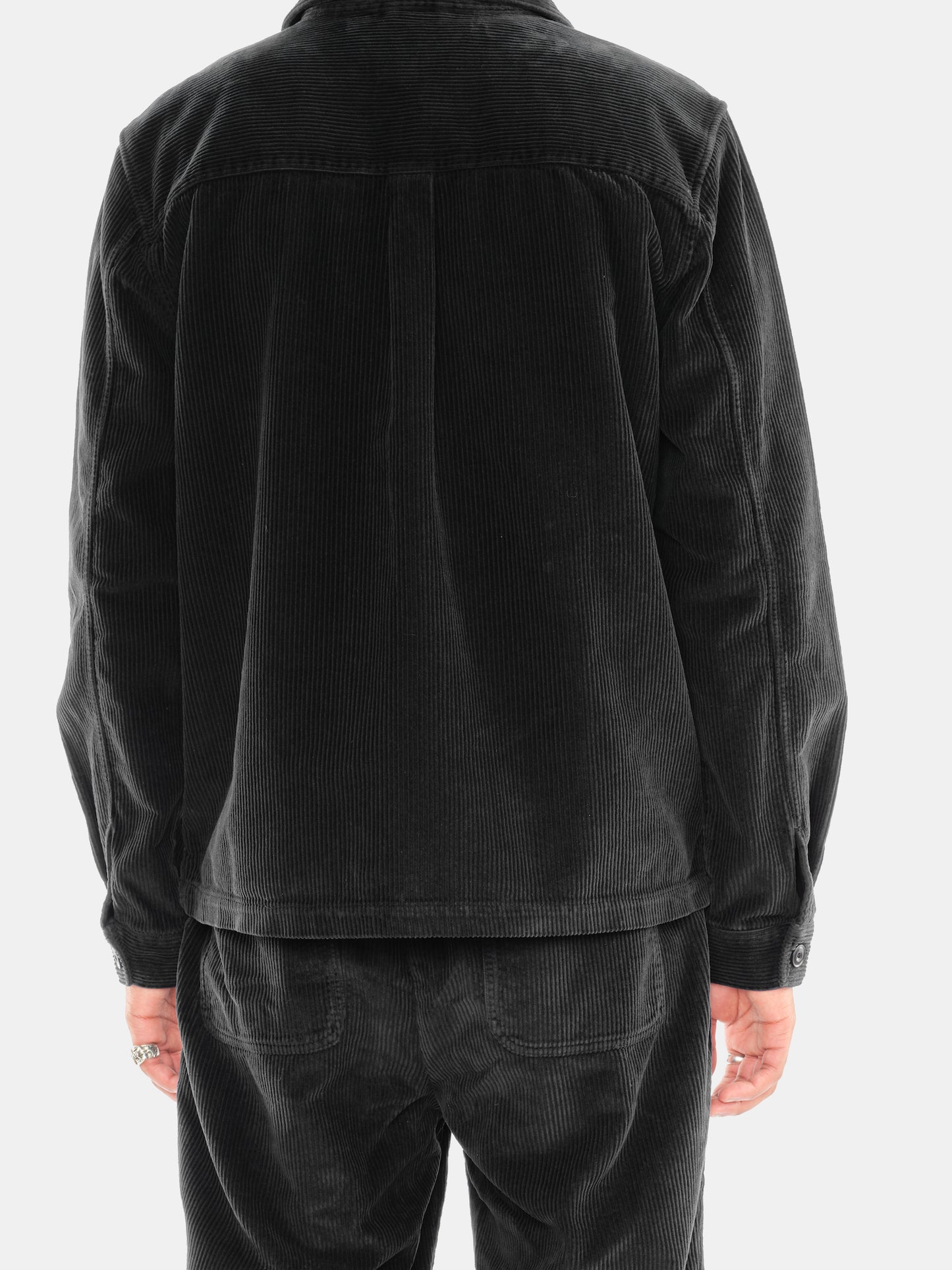 Chore Cord Jacket in Washed Black