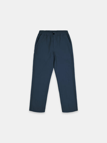Seersucker Judd Trousers in Dark Navy