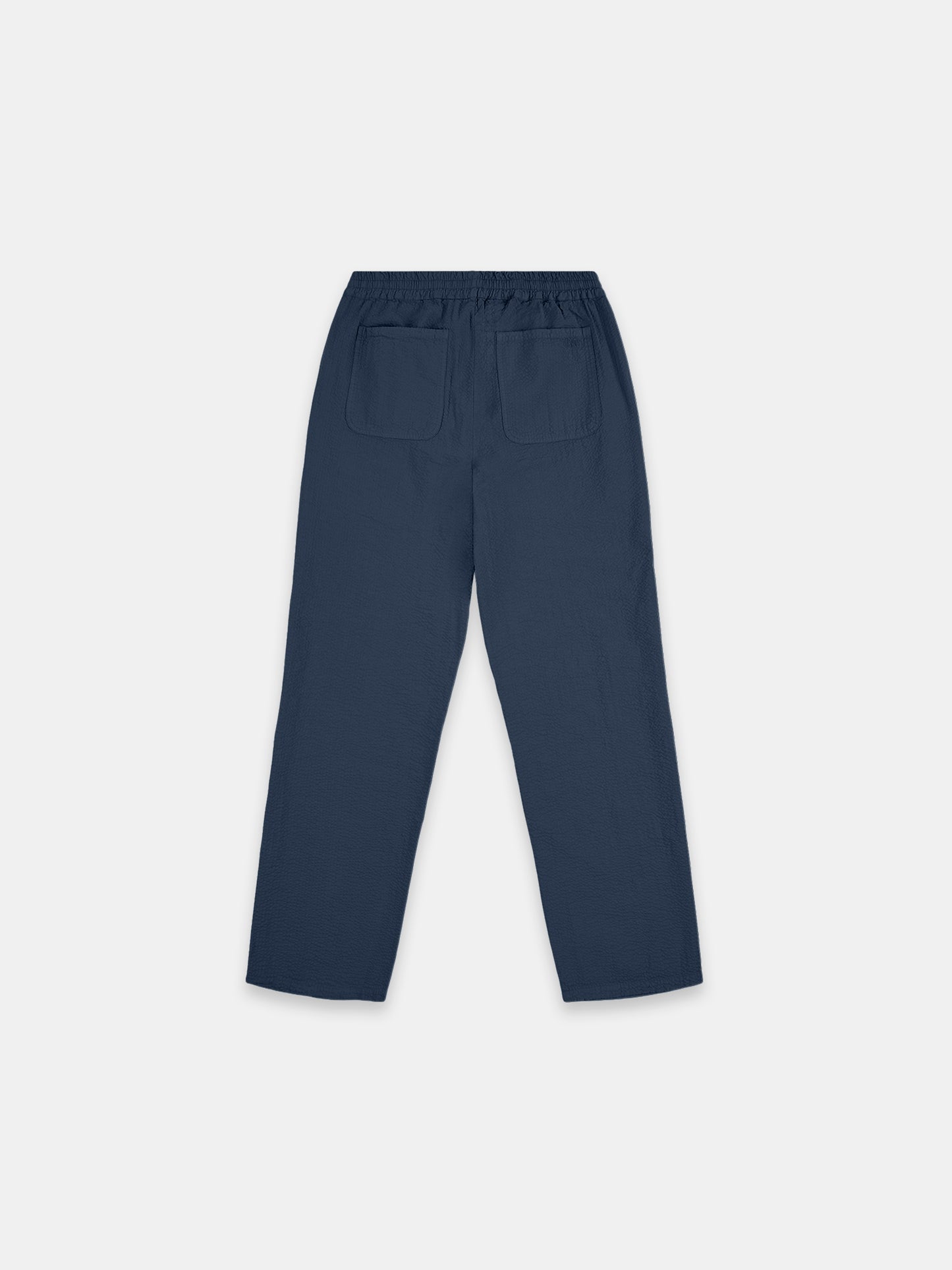 Seersucker Judd Trousers in Dark Navy