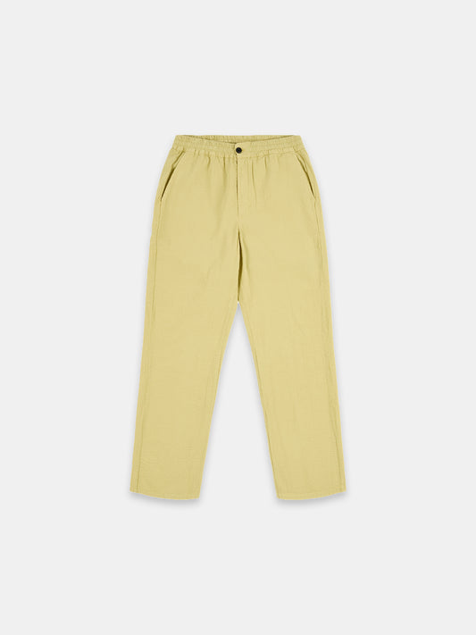 Seersucker Judd Trousers in Vintage Khaki
