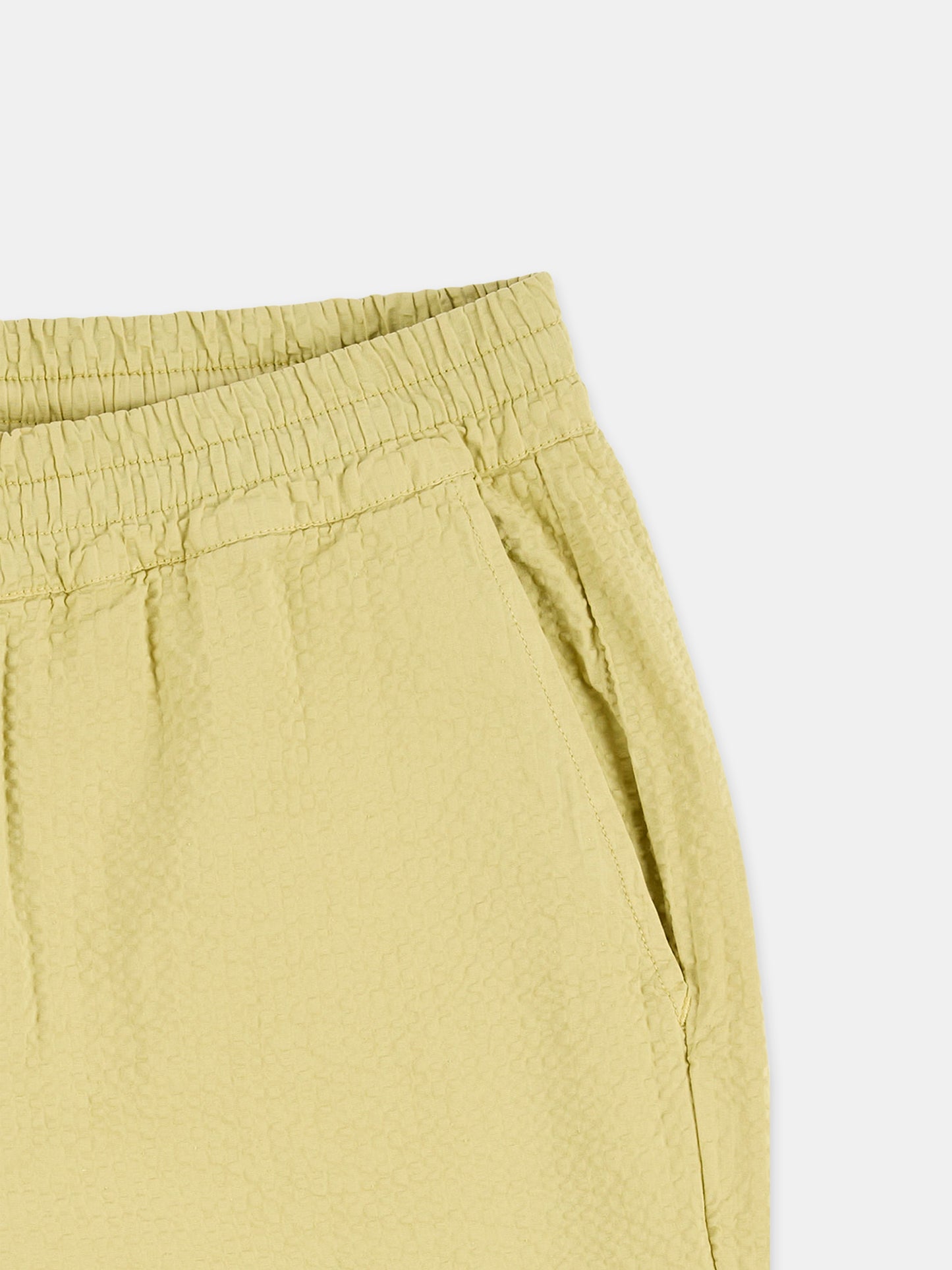 Seersucker Judd Trousers in Vintage Khaki