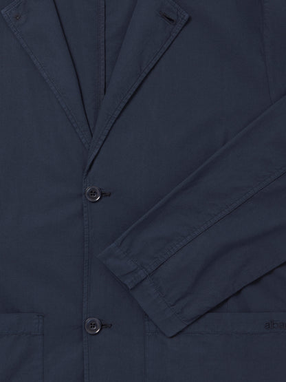 Poplin Unlined Blazer in Dark Navy