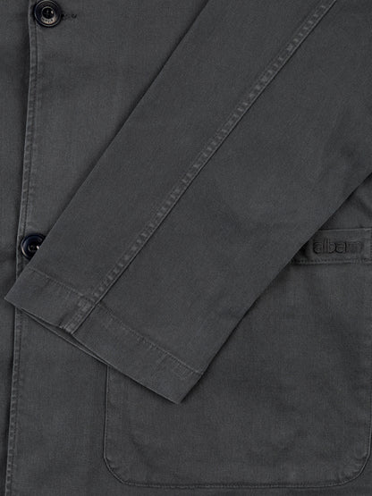 Soft Touch Cotton Fairfax Blazer in Grey
