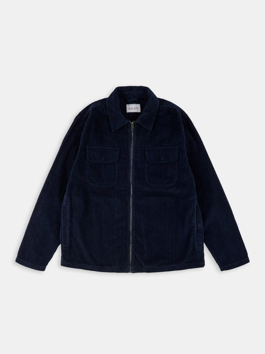 Cord Clarence Jacket in Dark Navy