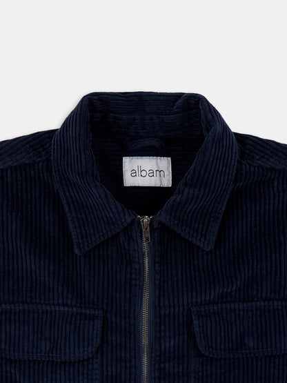 Cord Clarence Jacket in Dark Navy