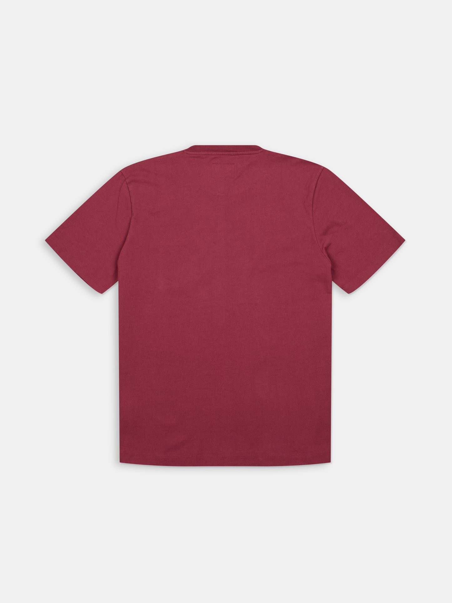 Woven Pocket T-Shirt in Deep Claret