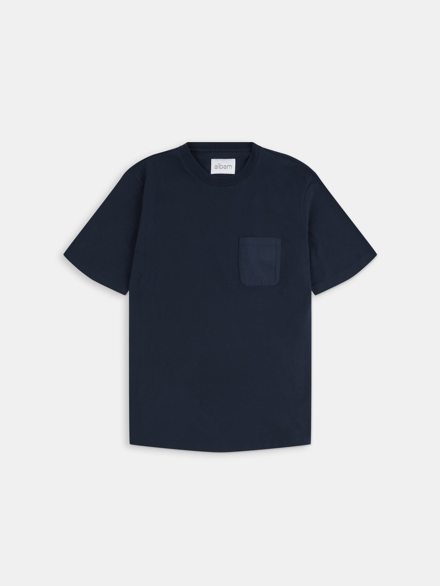 Woven Pocket T-Shirt in Dark Navy