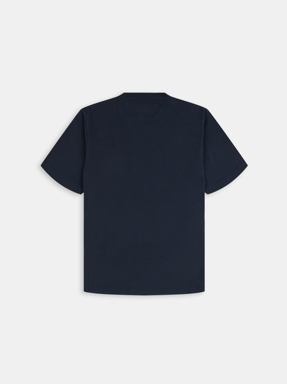 Woven Pocket T-Shirt in Dark Navy
