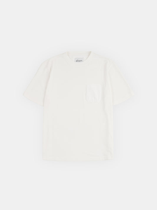 Woven Pocket T-Shirt in White