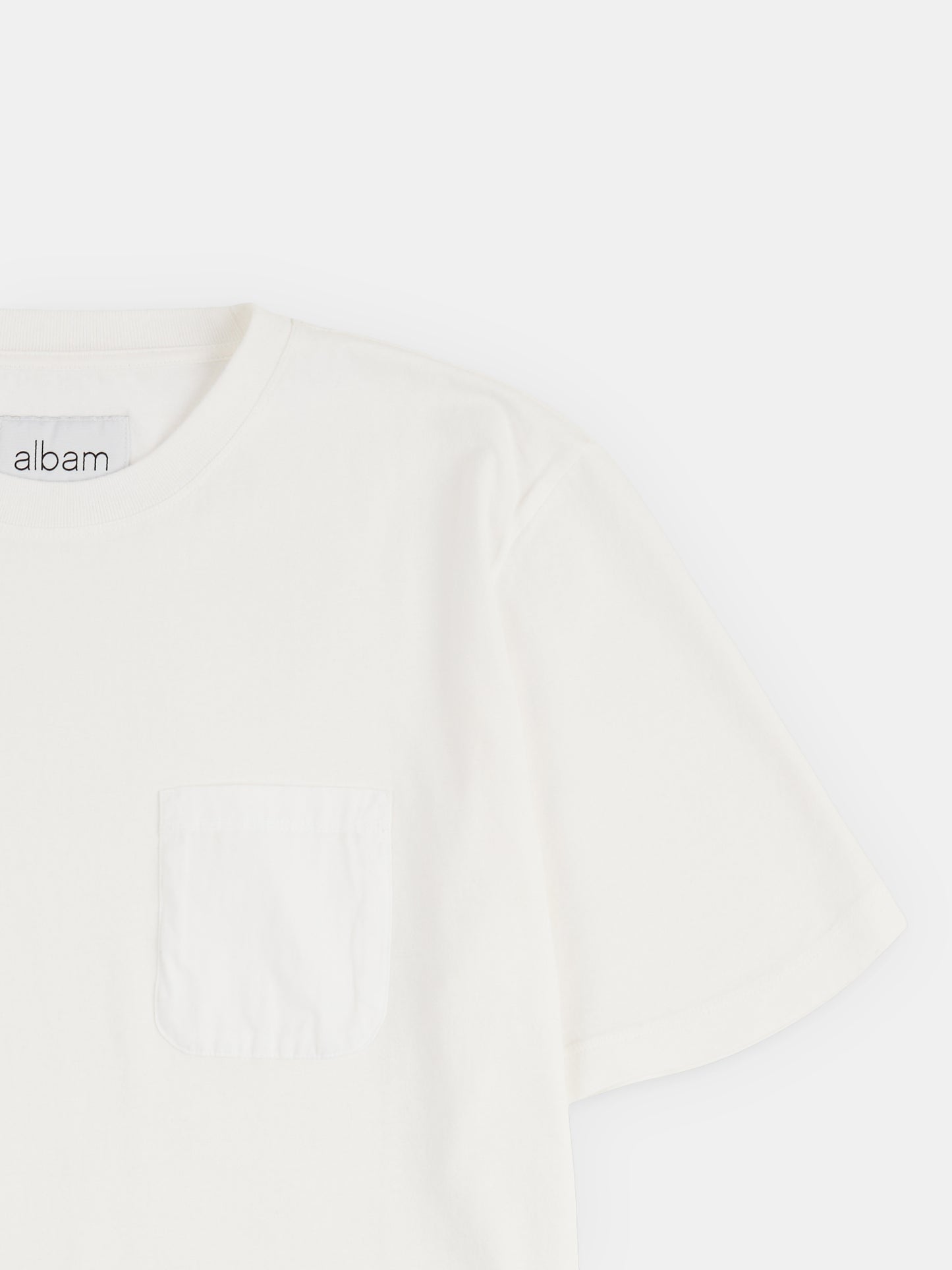 Woven Pocket T-Shirt in White