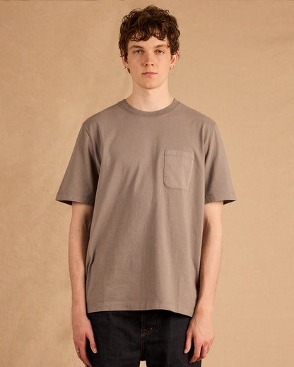 Woven Pocket T-Shirt in Slate