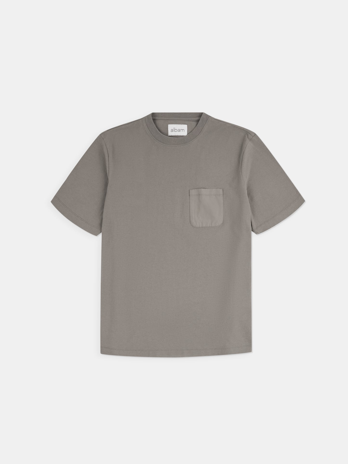Woven Pocket T-Shirt in Slate