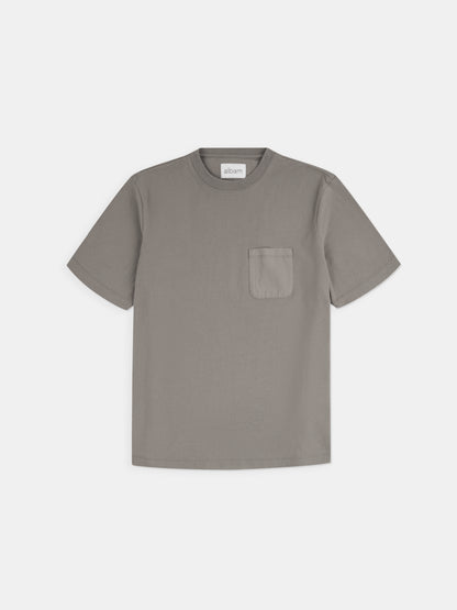 Woven Pocket T-Shirt in Slate