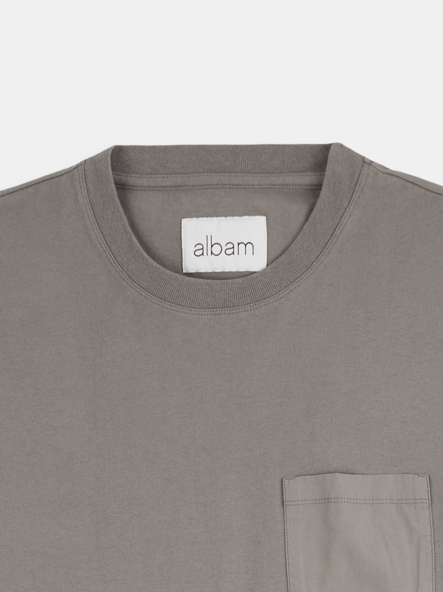 Woven Pocket T-Shirt in Slate