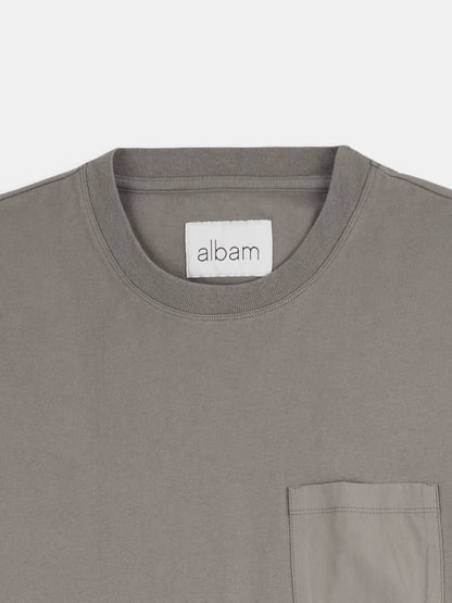 Woven Pocket T-Shirt in Slate