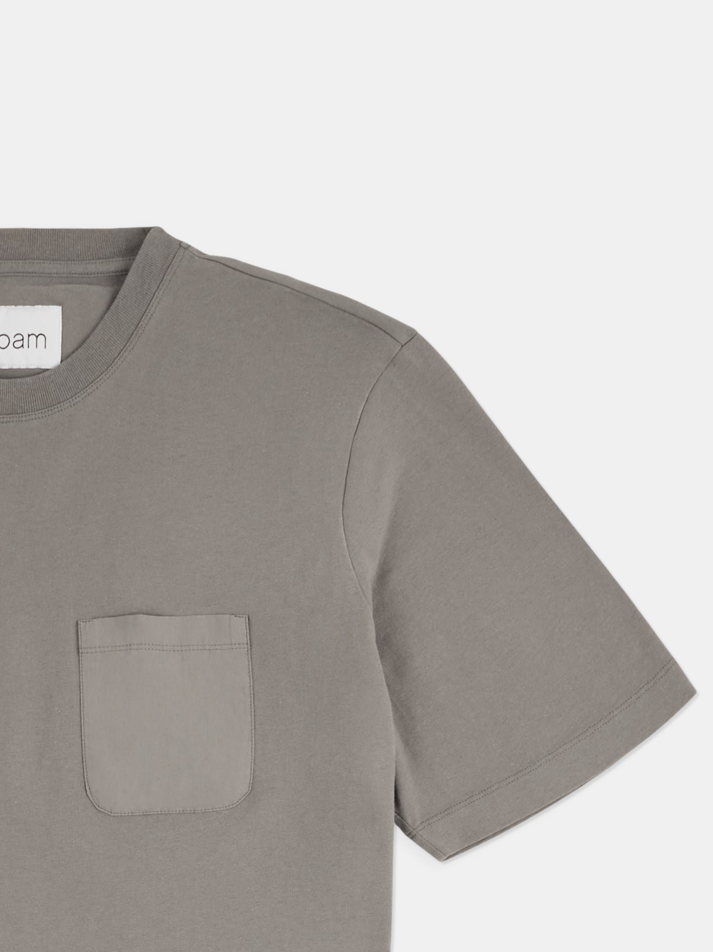 Woven Pocket T-Shirt in Slate