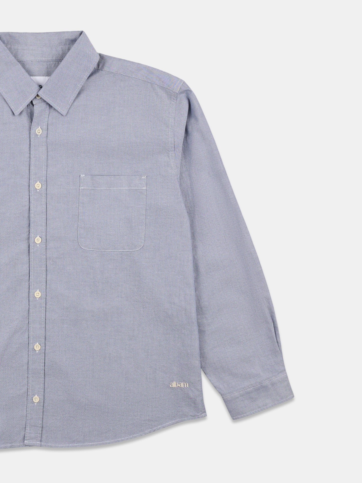 Boston Oxford Shirt in Washed Navy