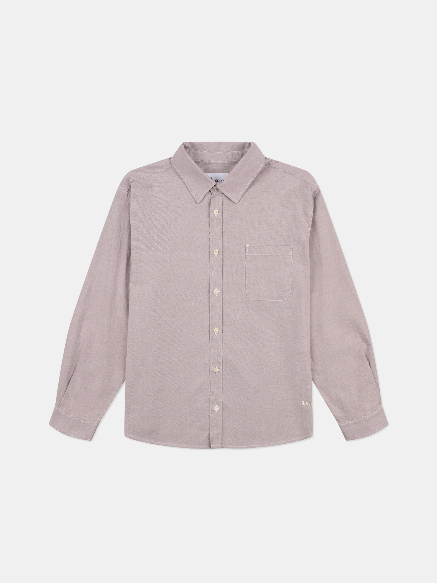 Boston Oxford Shirt in Washed Claret