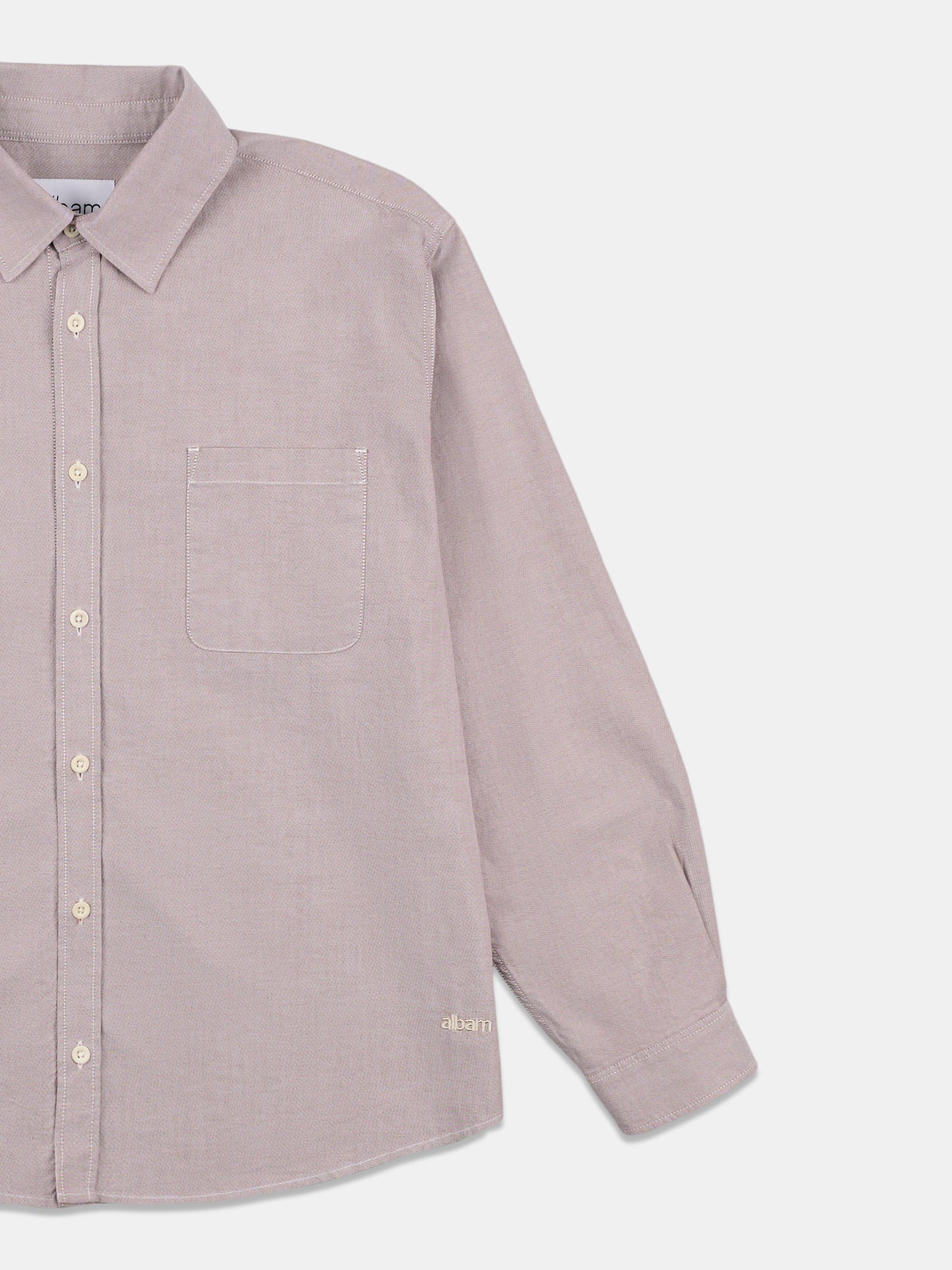 Boston Oxford Shirt in Washed Claret