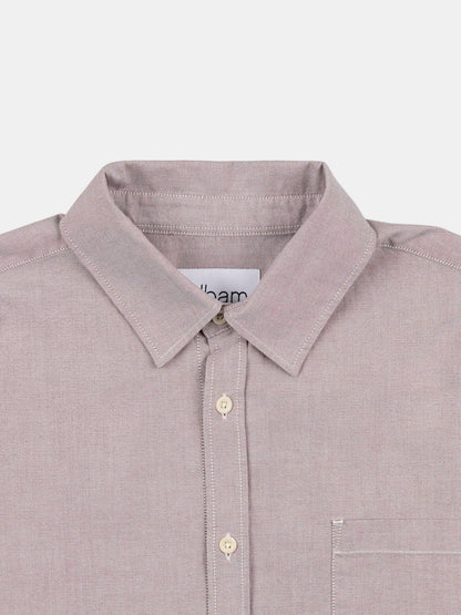 Boston Oxford Shirt in Washed Claret