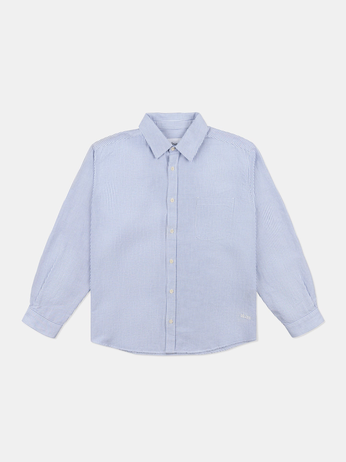 Boston Stripe Oxford Shirt in Navy/Off-White