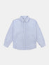 Boston Stripe Oxford Shirt in Navy/Off-White