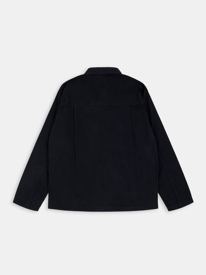 Hatton Cotton Overshirt in Dark Navy
