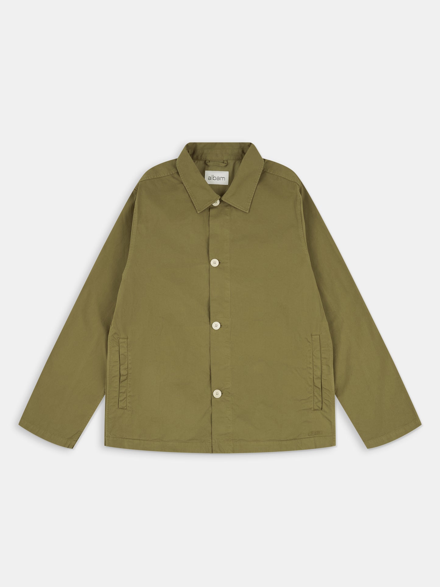 Hatton Cotton Overshirt in Khaki