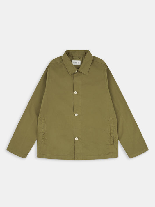 Hatton Cotton Overshirt in Khaki