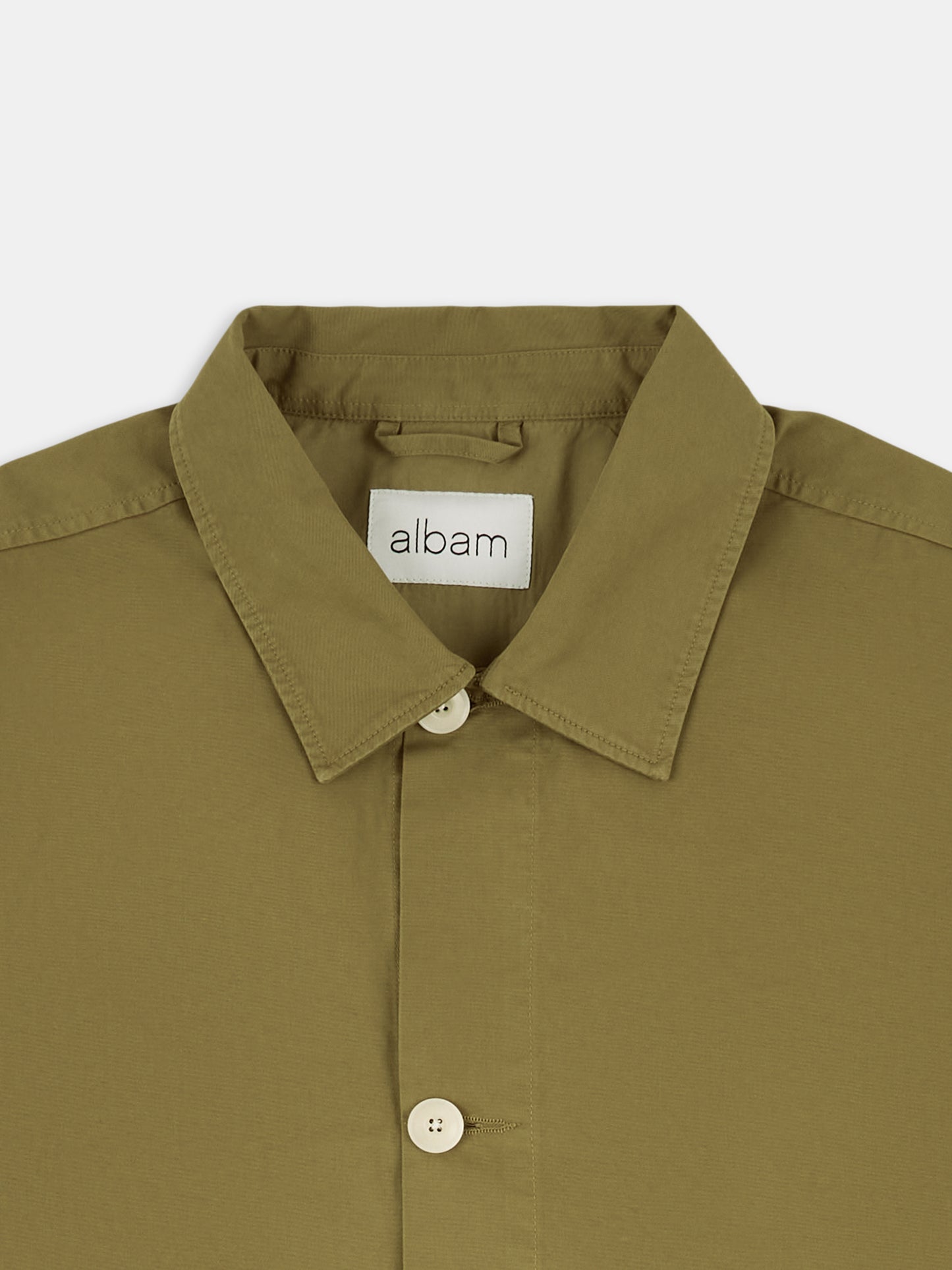 Hatton Cotton Overshirt in Khaki