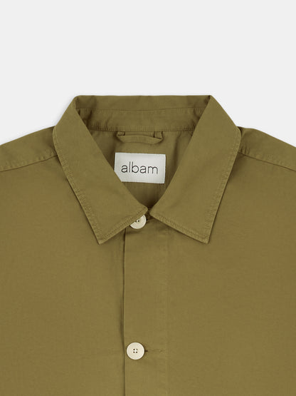 Hatton Cotton Overshirt in Khaki