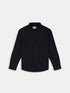 Filey Poplin Shirt in Dark Navy