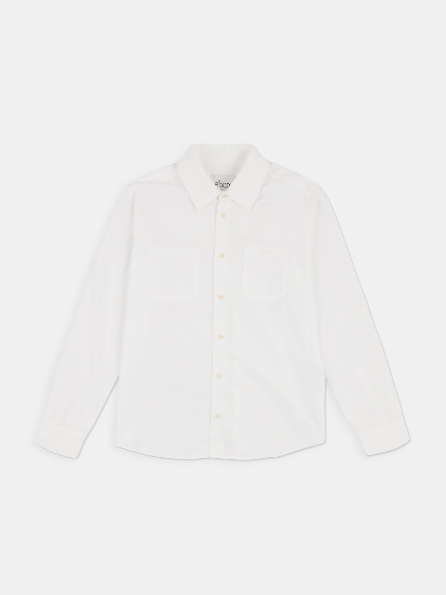 Filey Poplin Shirt in White